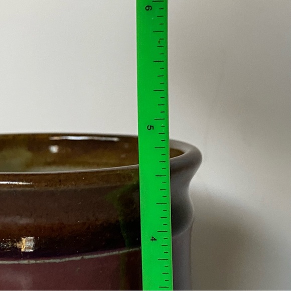 Hand Thrown Studio Pottery Mug Stein Cup Ombré Beige Red Glazed Signed 4.5” EUC - Picture 8 of 14